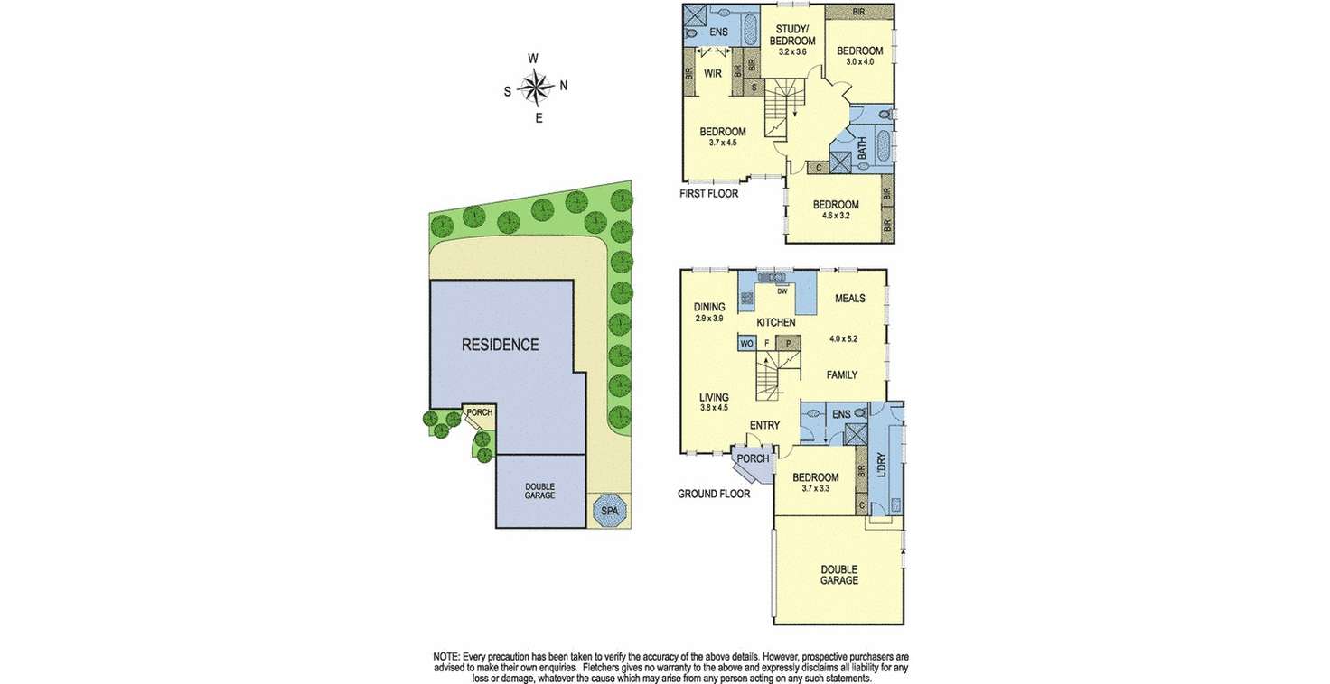 Floorplan of Homely townhouse listing, 6/1-3 Frank Street, Doncaster VIC 3108