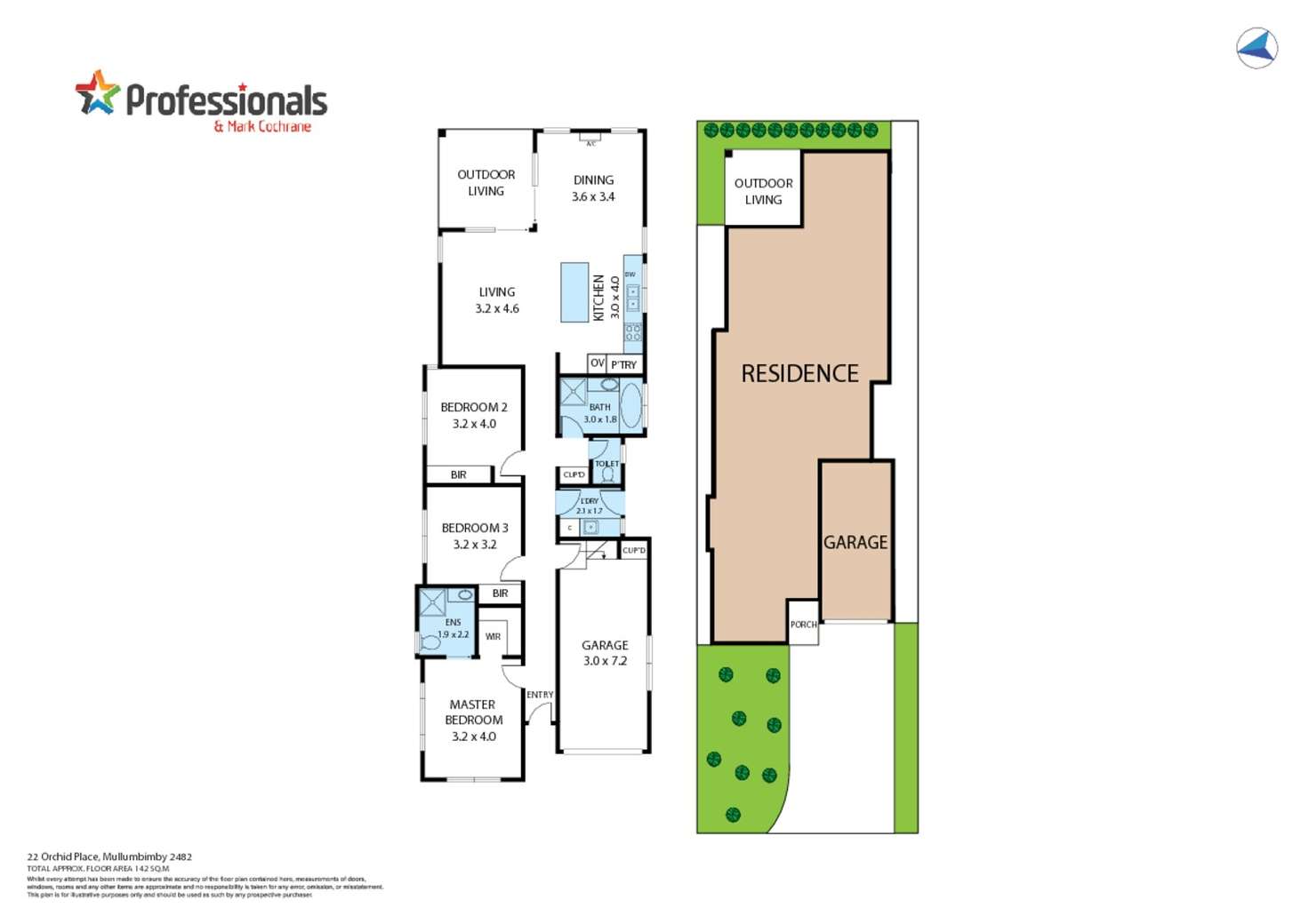 Floorplan of Homely house listing, 22 Orchid Place, Mullumbimby NSW 2482