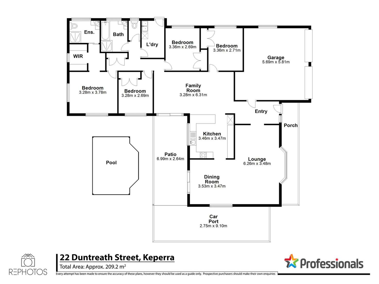 Floorplan of Homely house listing, 22 Duntreath Street, Keperra QLD 4054