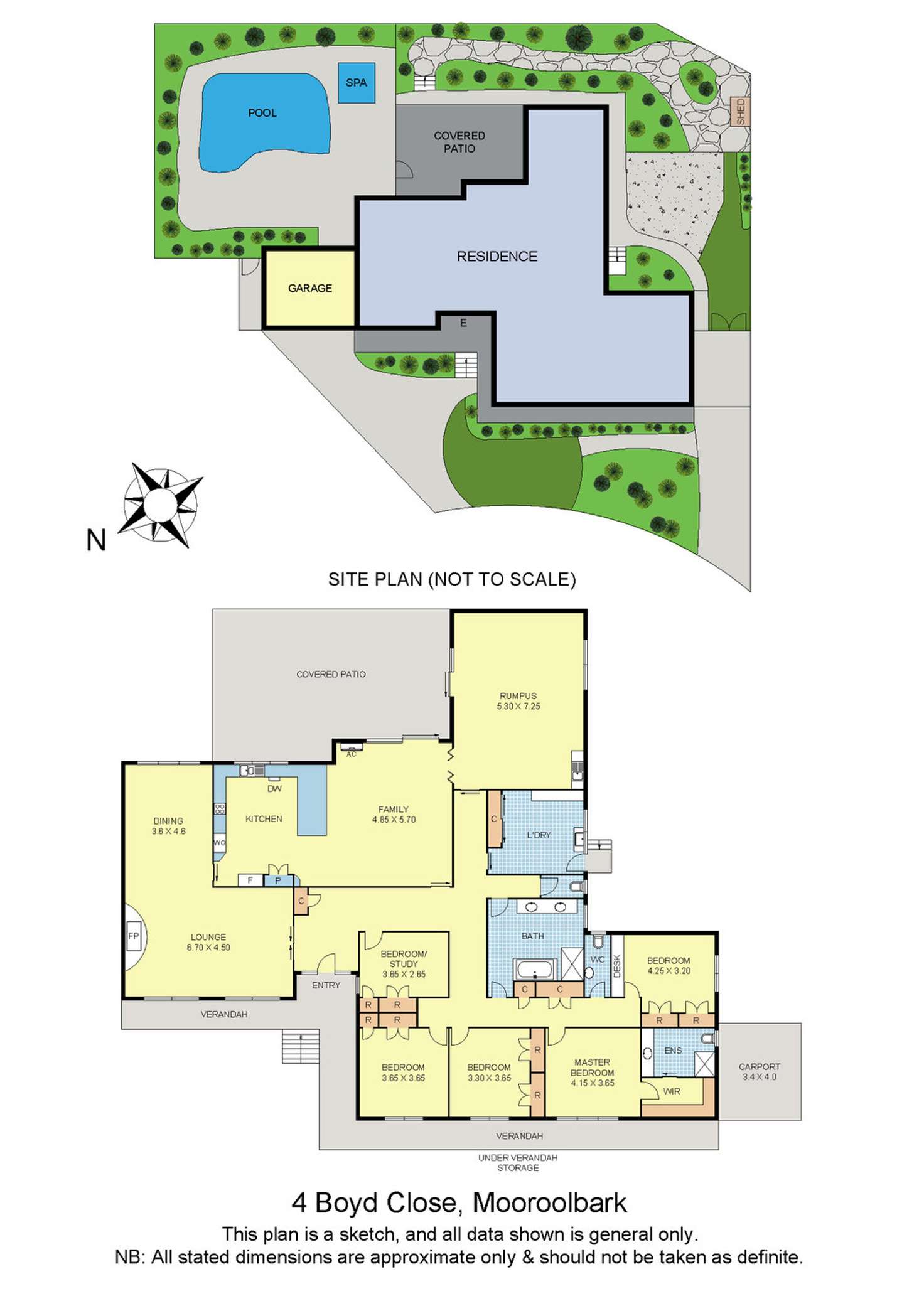 Floorplan of Homely house listing, 4 Boyd Close, Mooroolbark VIC 3138