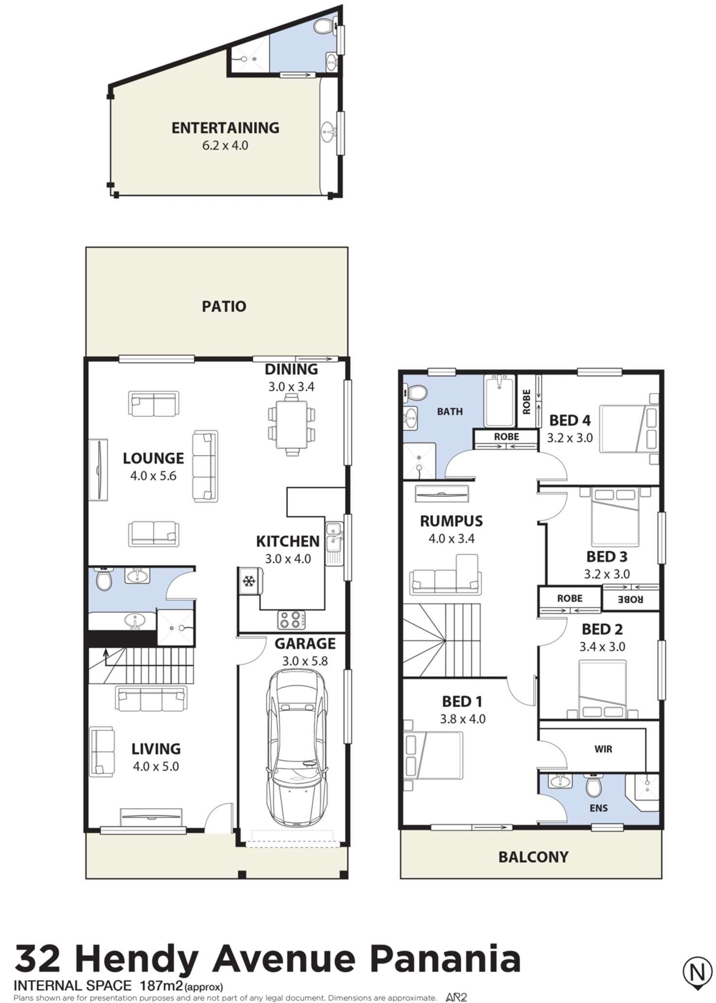 Floorplan of Homely semiDetached listing, 32 Hendy Avenue, Panania NSW 2213