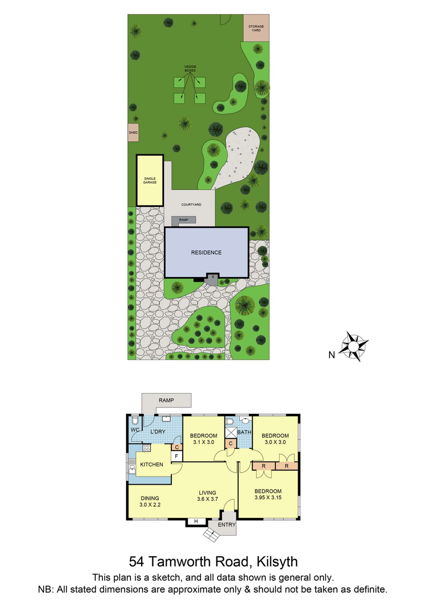 Floorplan of Homely house listing, 54 Tamworth Road, Kilsyth VIC 3137