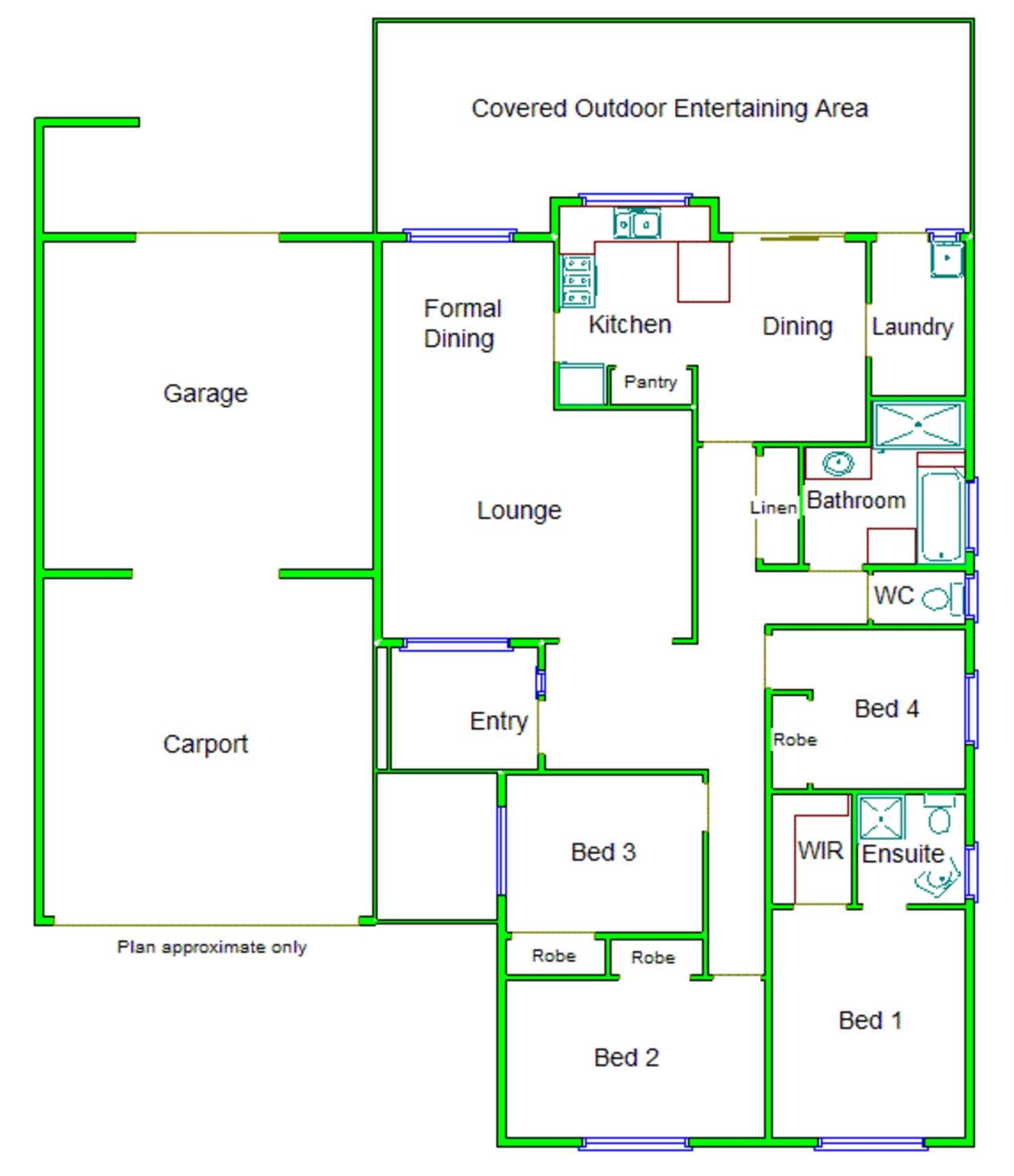 Floorplan of Homely house listing, 12 Daisy Street, Mooroopna VIC 3629