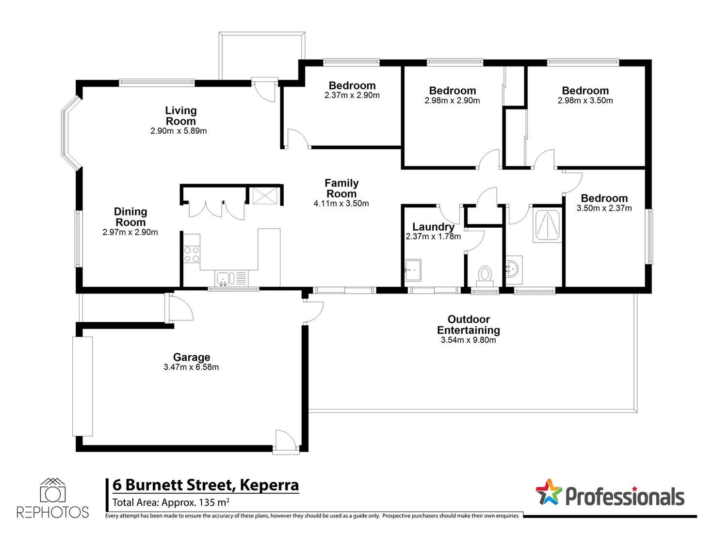 Floorplan of Homely house listing, 6 Burnett Street, Keperra QLD 4054