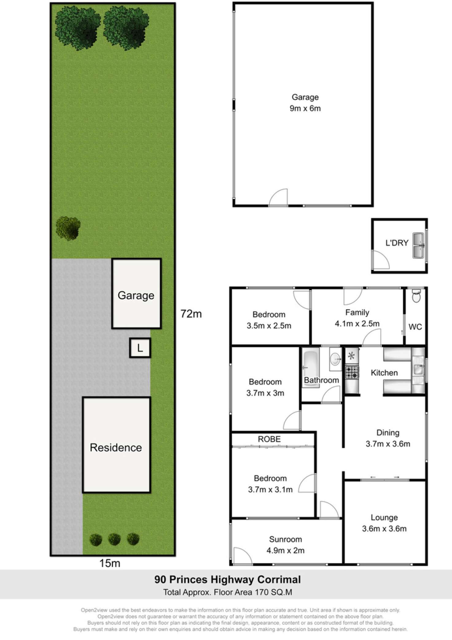 Floorplan of Homely house listing, 90 Princes Highway, Corrimal NSW 2518