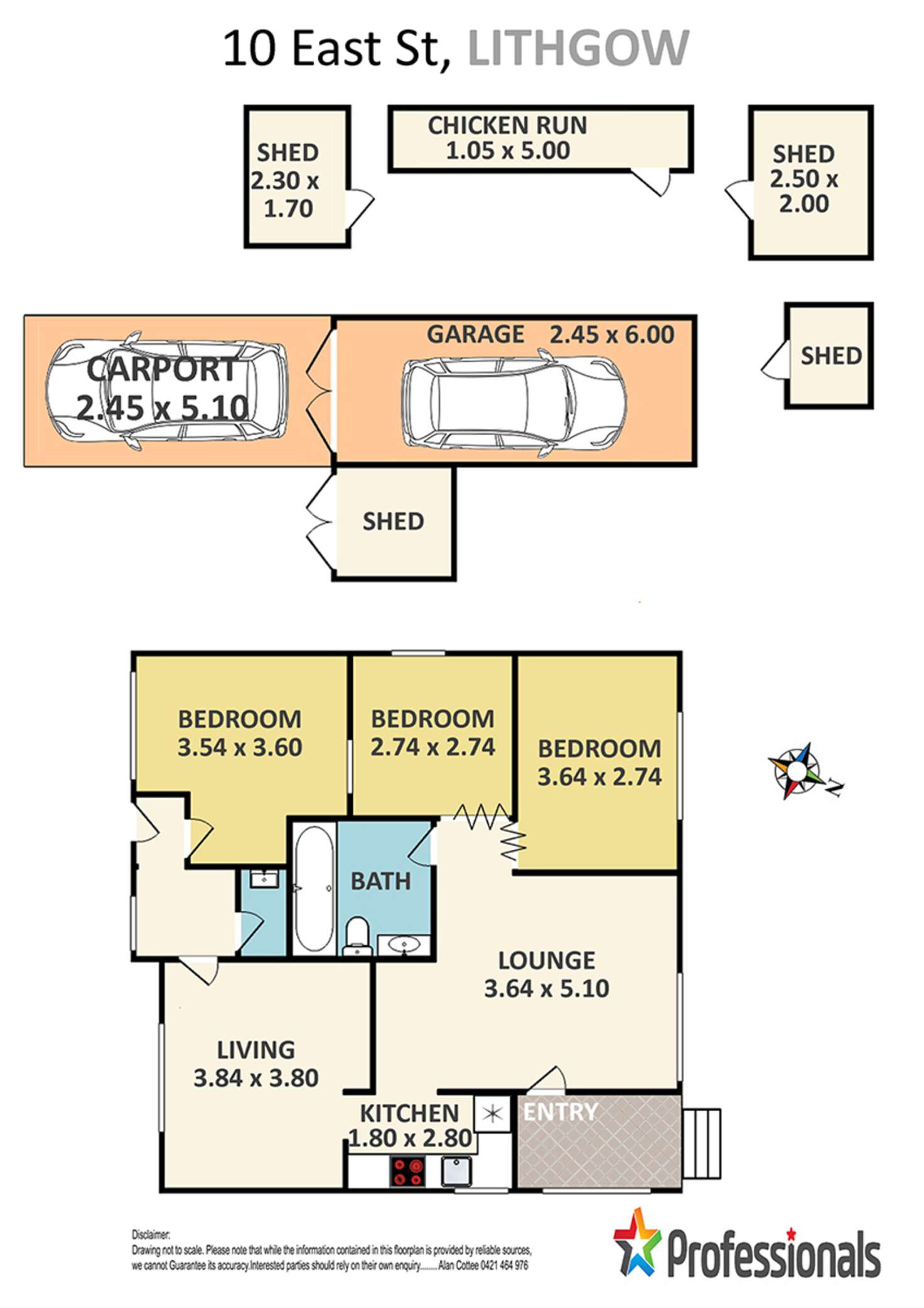 Floorplan of Homely house listing, 10 East Street, Lithgow NSW 2790