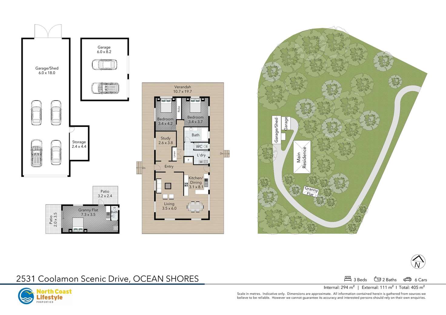 Floorplan of Homely lifestyle listing, 2531 Coolamon Scenic Drive, Ocean Shores NSW 2483