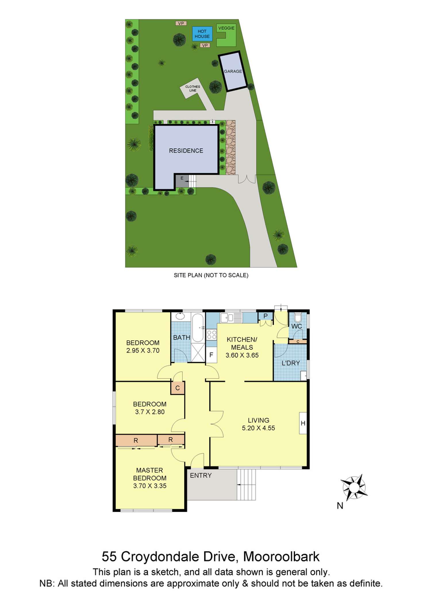 Floorplan of Homely house listing, 55 Croydondale Drive, Mooroolbark VIC 3138