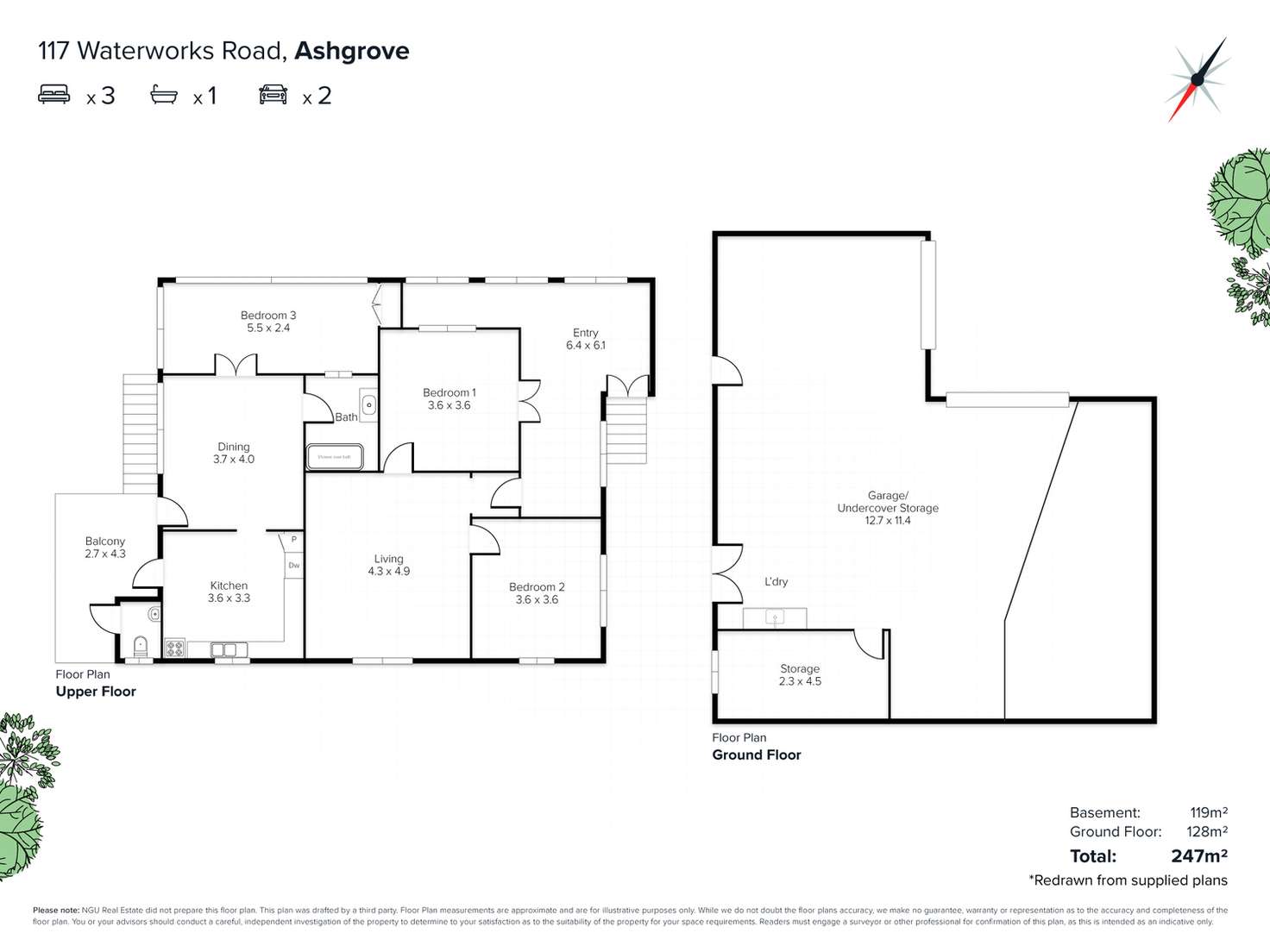 Floorplan of Homely house listing, 117 Waterworks Road, Ashgrove QLD 4060