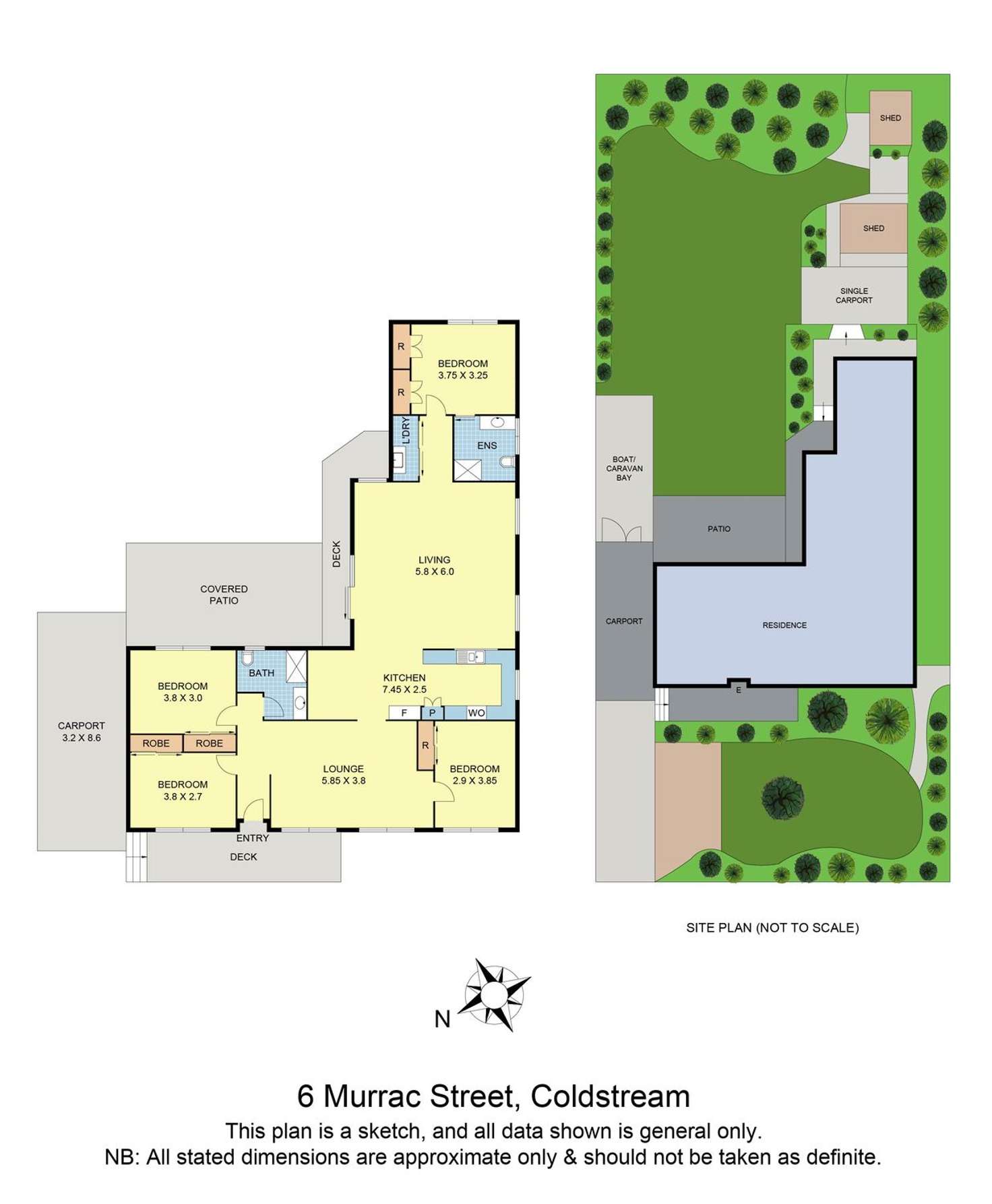 Floorplan of Homely house listing, 6 Murrac Street, Coldstream VIC 3770