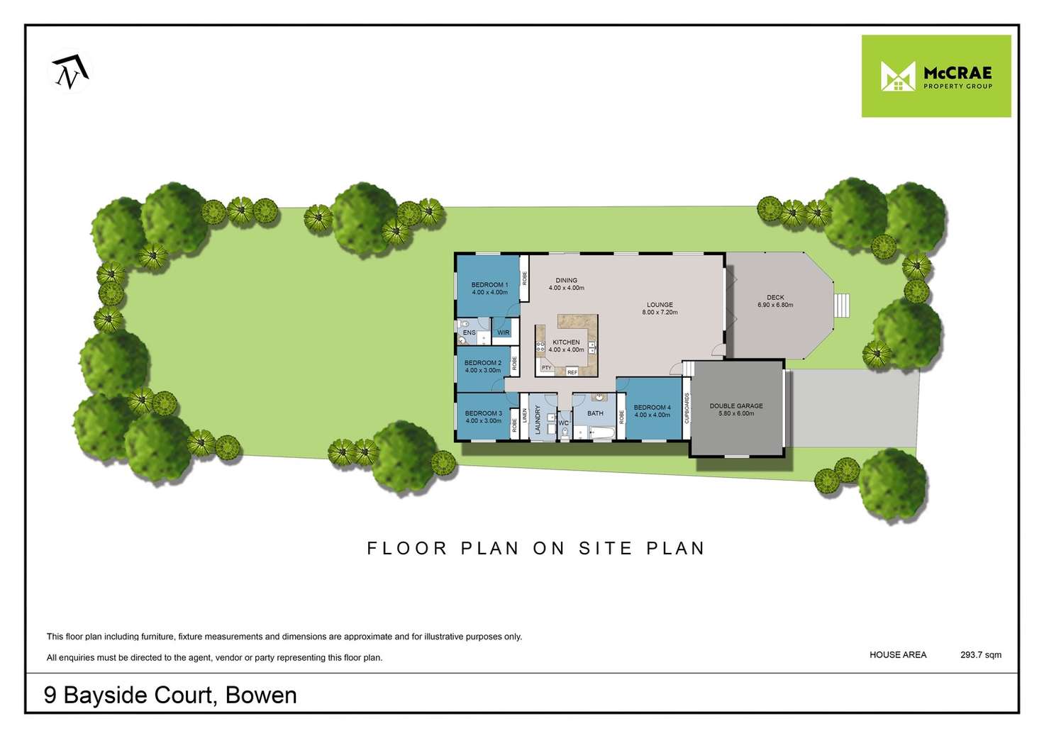 Floorplan of Homely house listing, 9 Bayside Court, Bowen QLD 4805