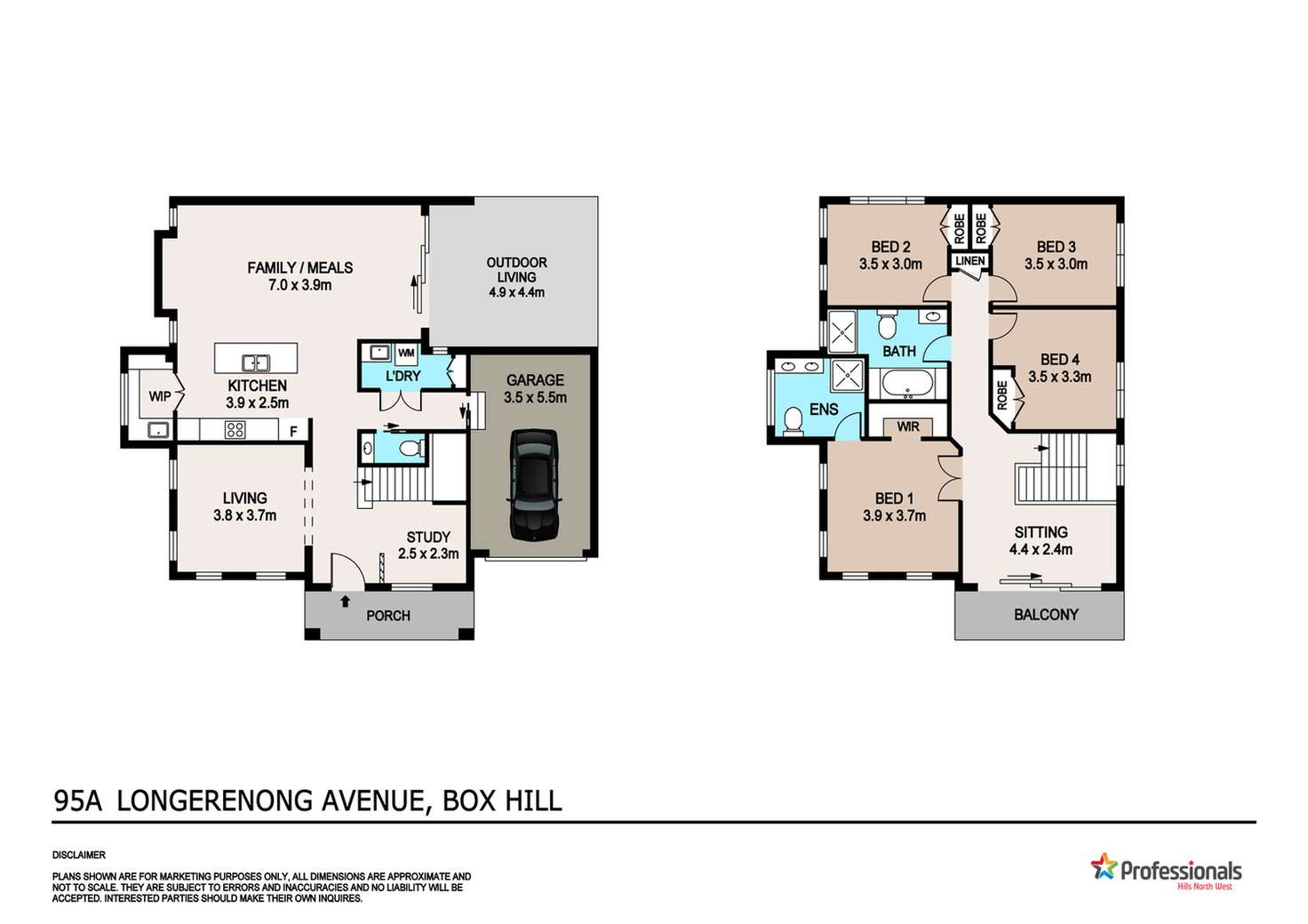 Floorplan of Homely house listing, 95A Longerenong Avenue, Box Hill NSW 2765