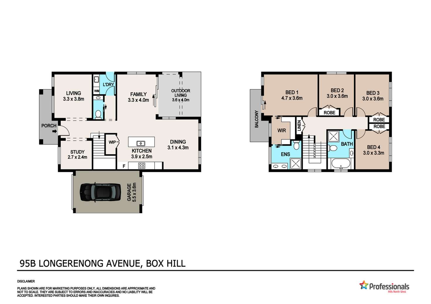 Floorplan of Homely house listing, 95B Longerenong Avenue, Box Hill NSW 2765