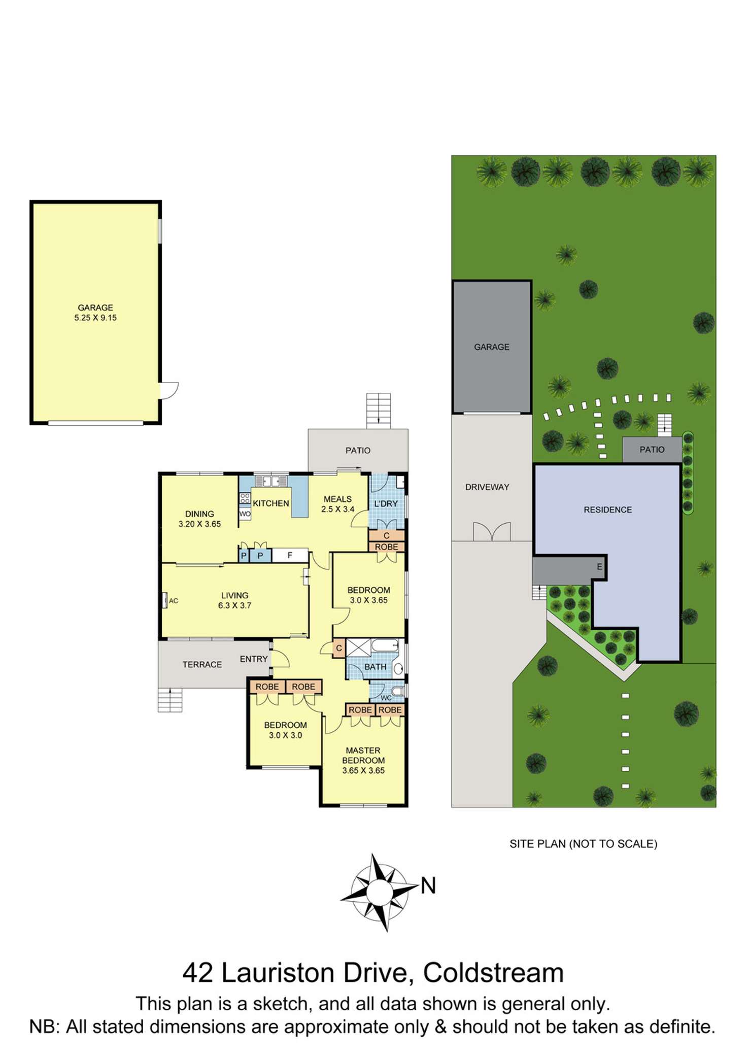 Floorplan of Homely house listing, 42 Lauriston Drive, Coldstream VIC 3770