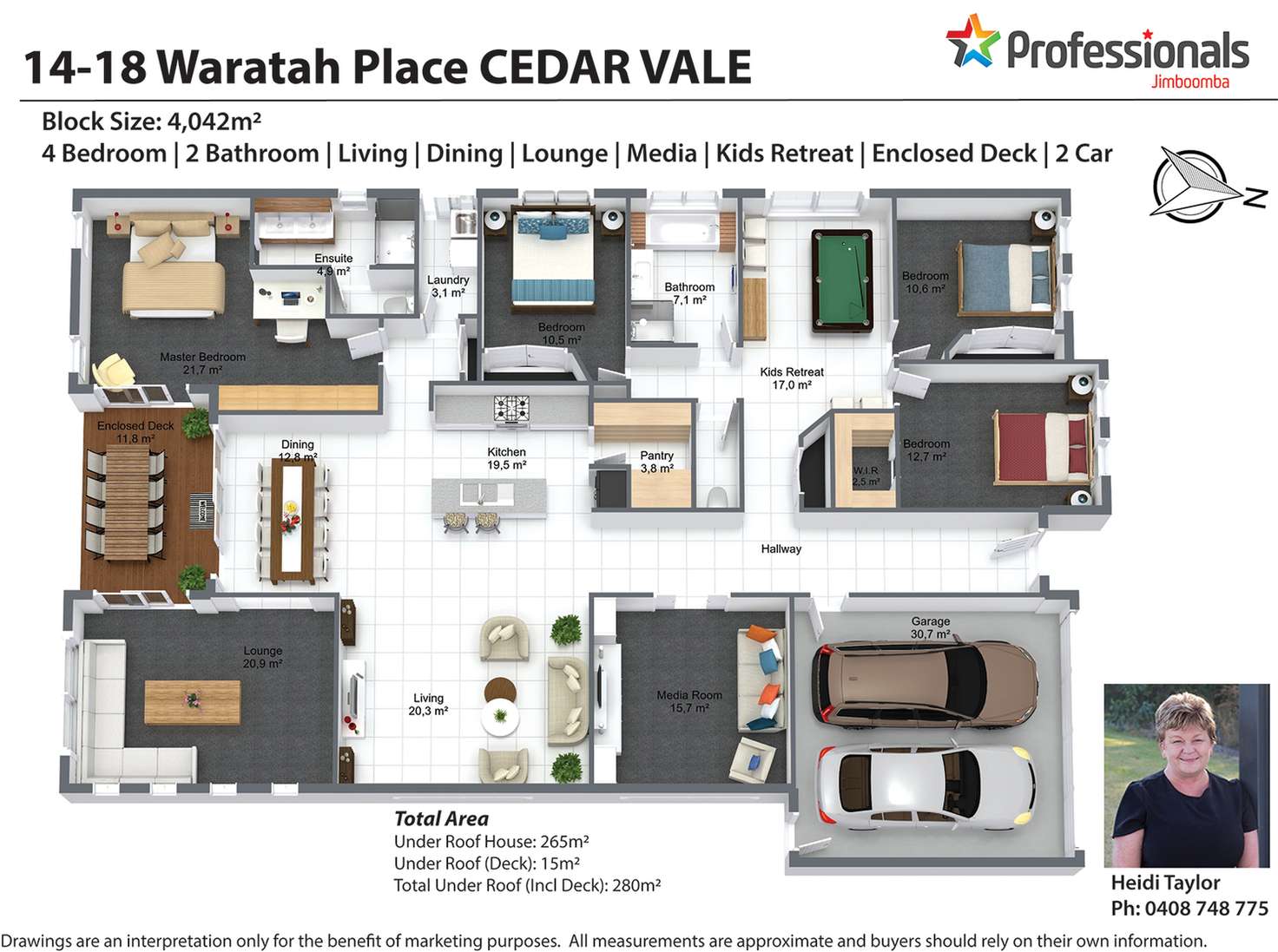 Floorplan of Homely house listing, 14-18 Waratah Place, Cedar Vale QLD 4285