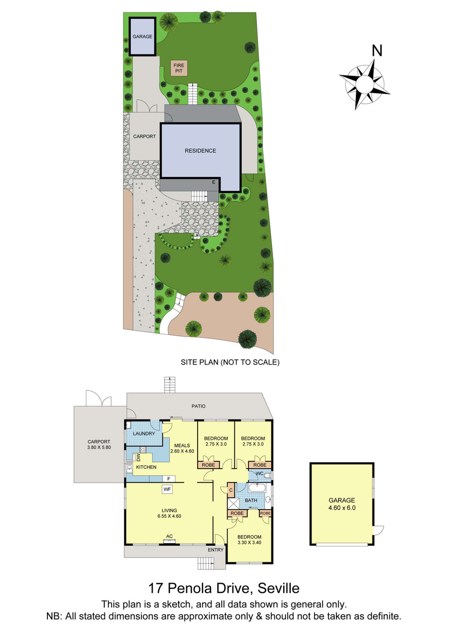 Floorplan of Homely house listing, 17 Penola Drive, Seville VIC 3139