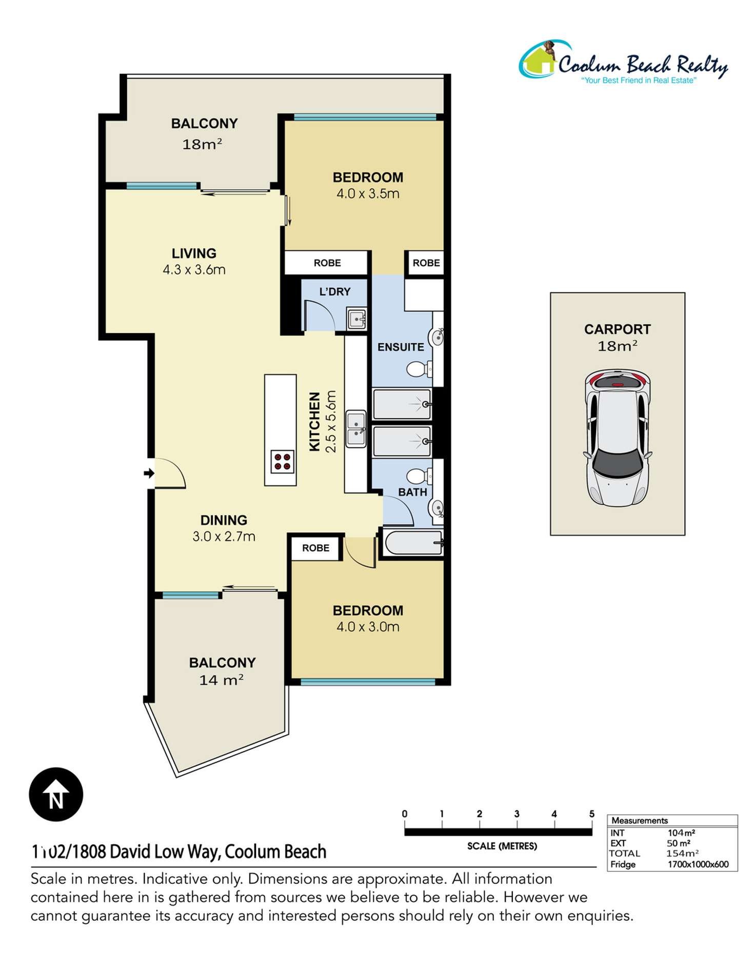 Floorplan of Homely unit listing, 1102/1808 David Low Way, Coolum Beach QLD 4573