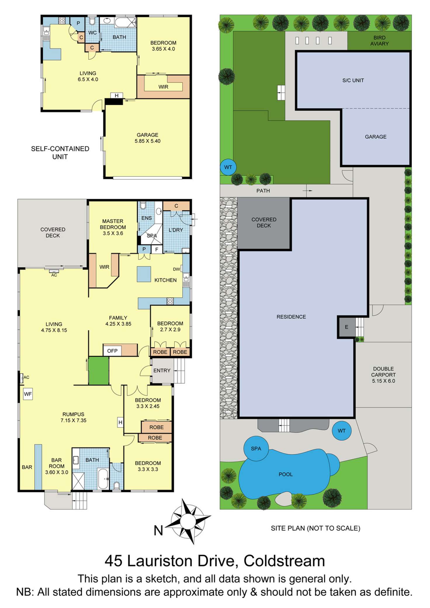Floorplan of Homely house listing, 45 Lauriston Drive, Coldstream VIC 3770