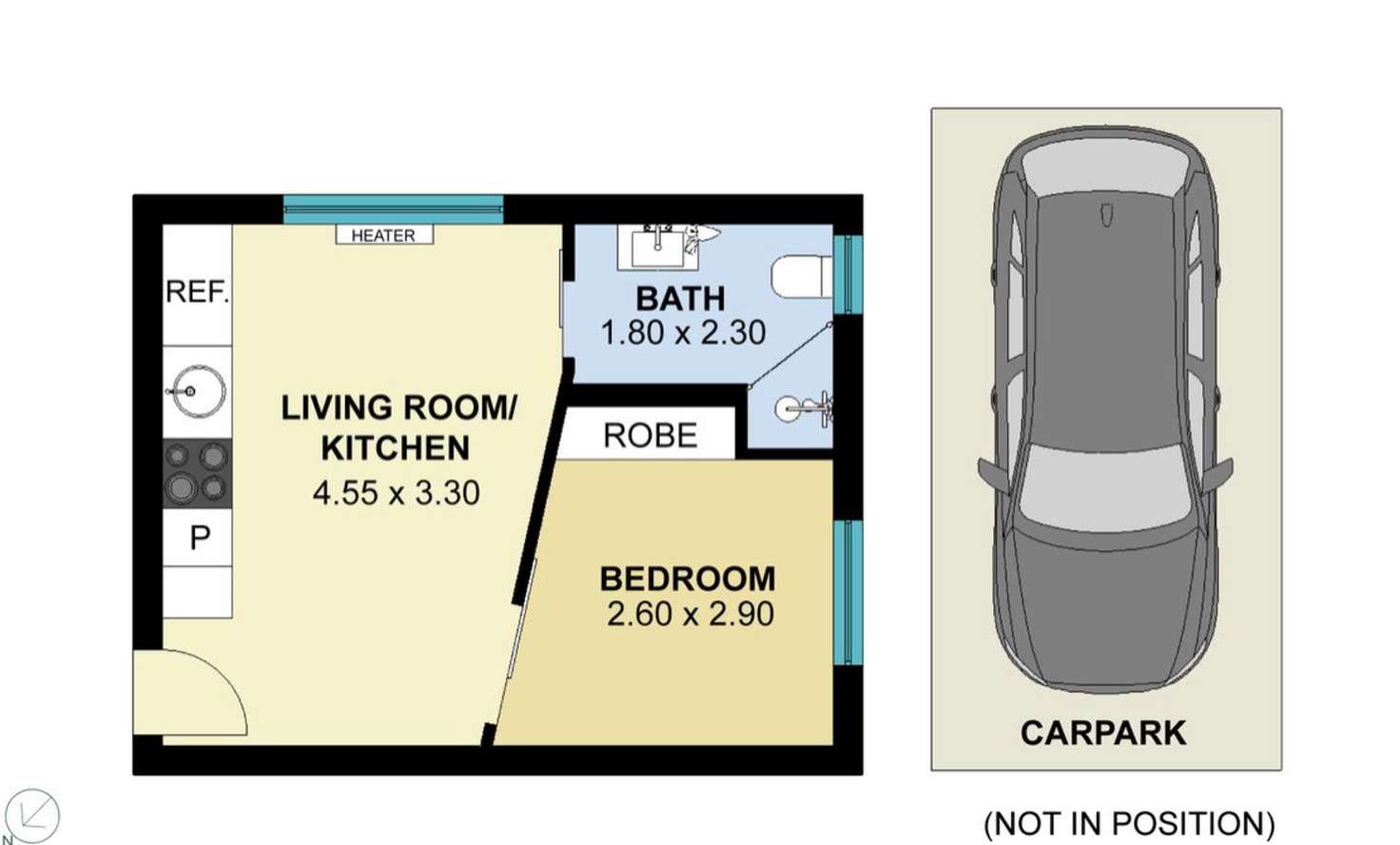 Floorplan of Homely apartment listing, 8/24 Prentice Street, St Kilda East VIC 3183