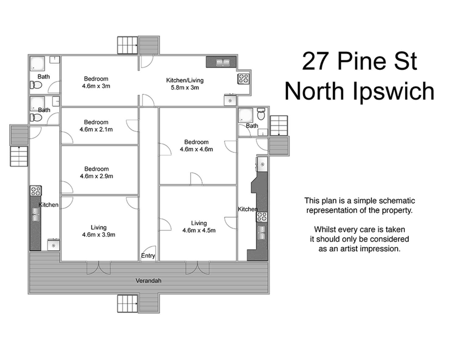 Floorplan of Homely house listing, 27 Pine Street, North Ipswich QLD 4305