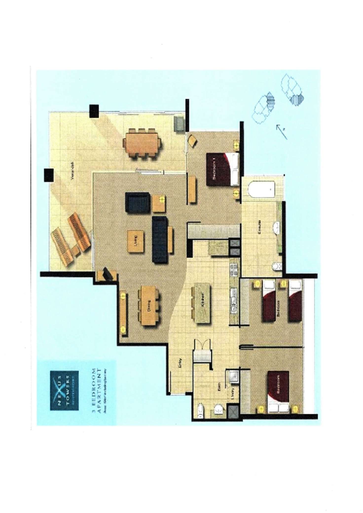 Floorplan of Homely apartment listing, 111/105 Scarborough Street, Southport QLD 4215