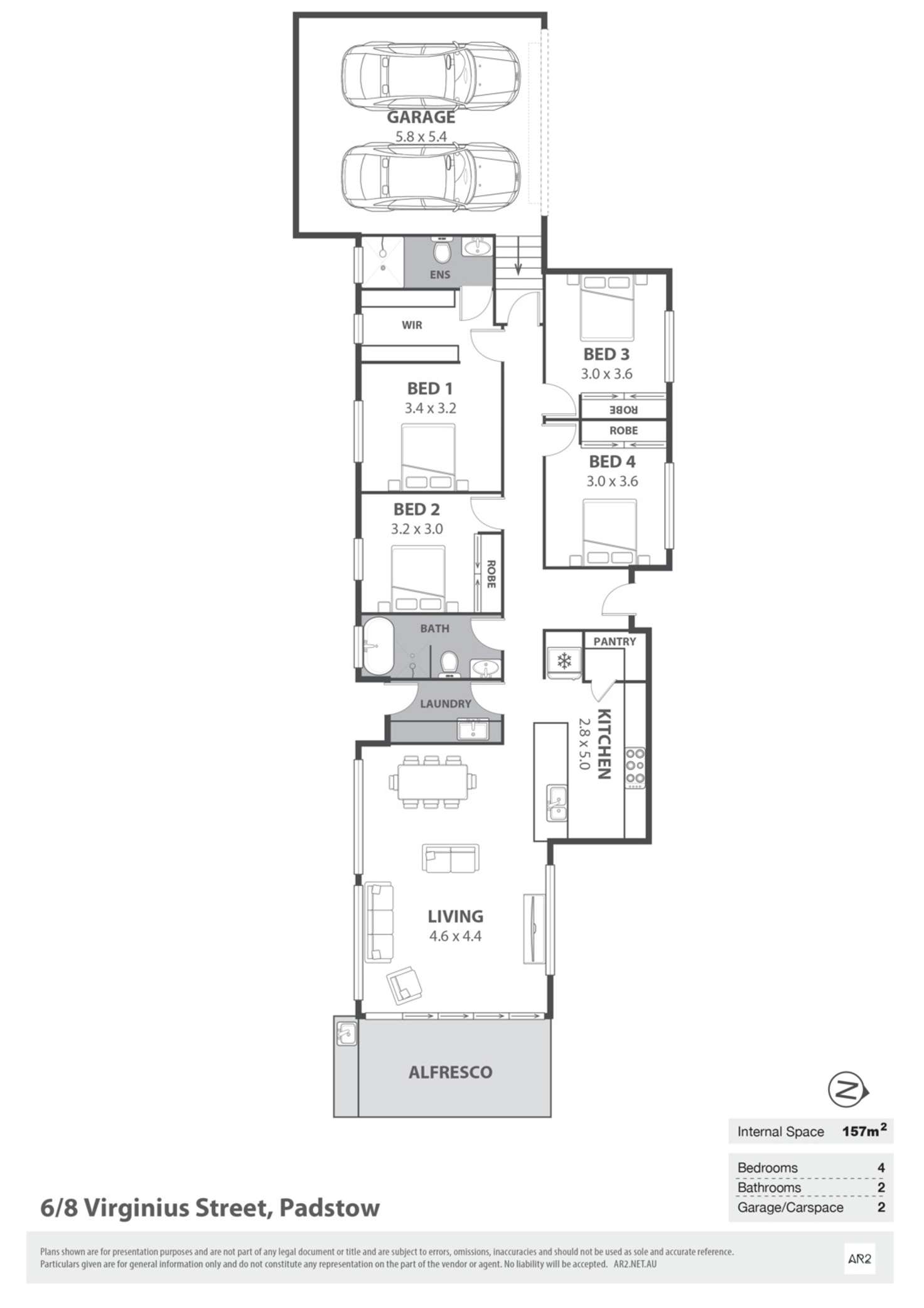 Floorplan of Homely townhouse listing, 6/8 Virginius Street, Padstow NSW 2211
