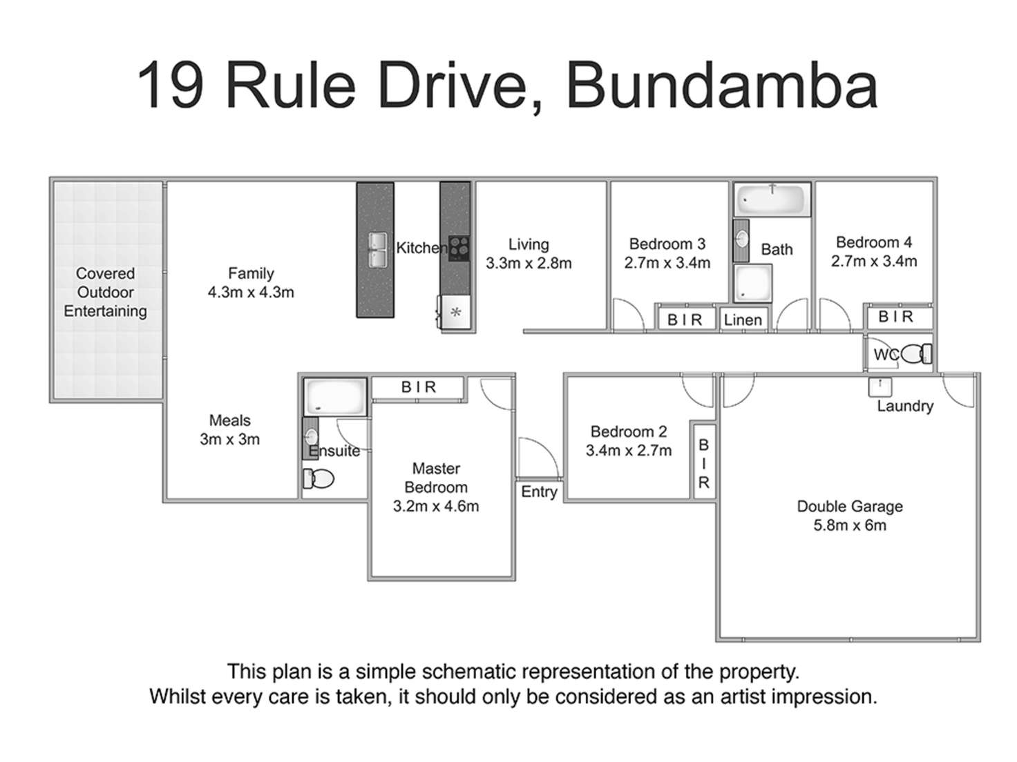 Floorplan of Homely house listing, 19 Rule Drive, Bundamba QLD 4304