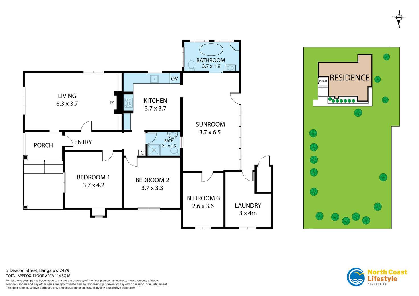 Floorplan of Homely house listing, 5 Deacon Street, Bangalow NSW 2479