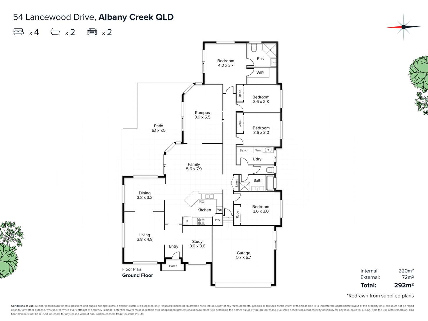 Floorplan of Homely house listing, 54 Lancewood Drive, Albany Creek QLD 4035