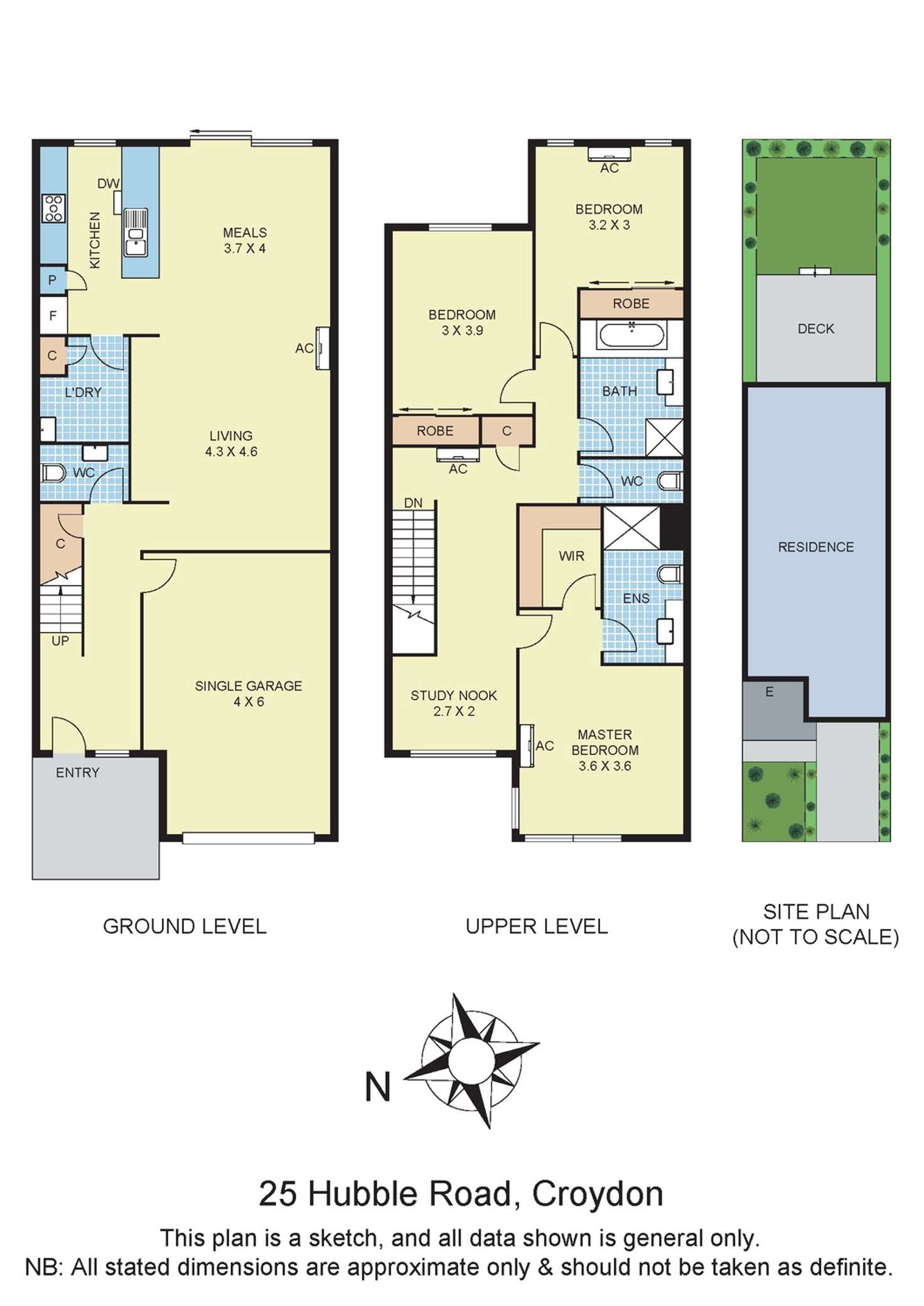 Floorplan of Homely townhouse listing, 25 Hubble Road, Croydon VIC 3136