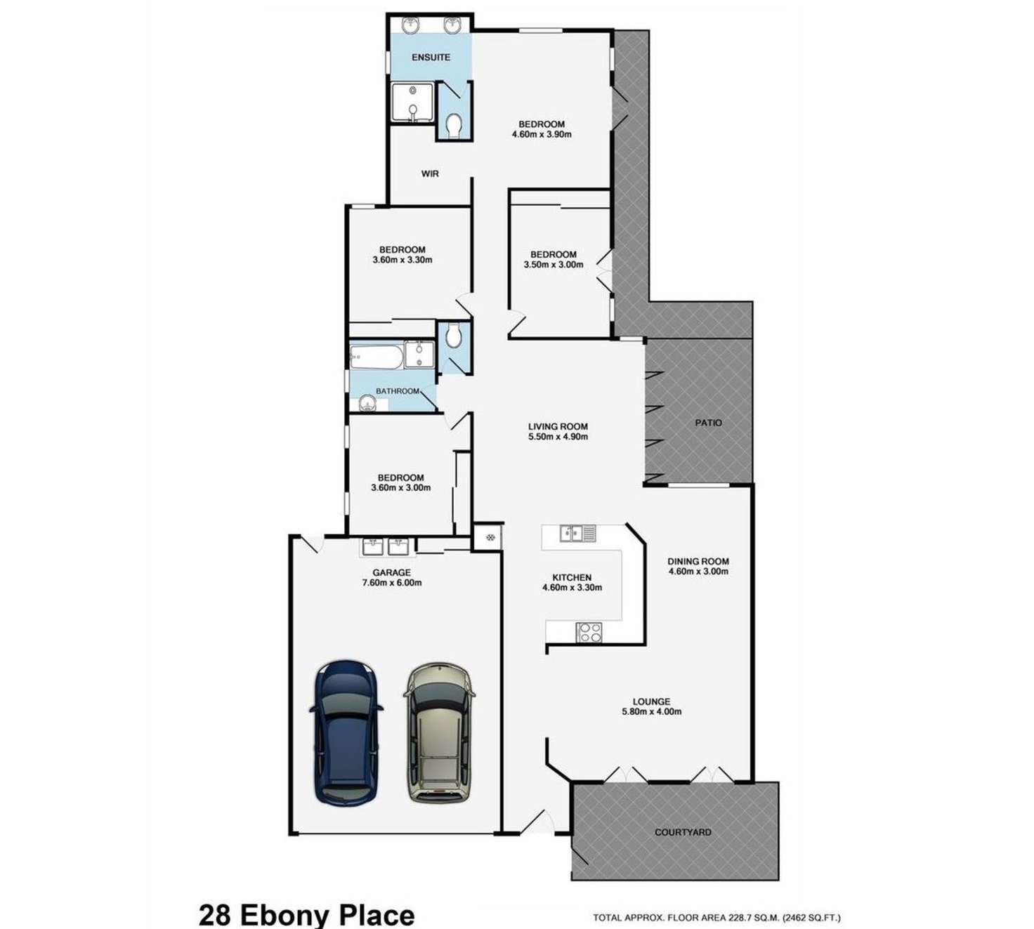 Floorplan of Homely house listing, 28 Ebony Place, Stretton QLD 4116