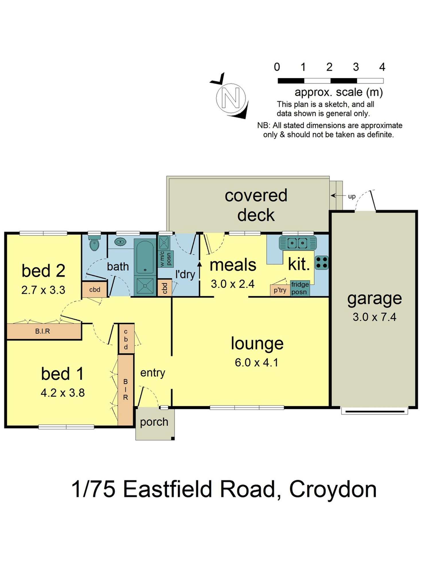 Floorplan of Homely unit listing, 1/75 Eastfield Road, Croydon VIC 3136