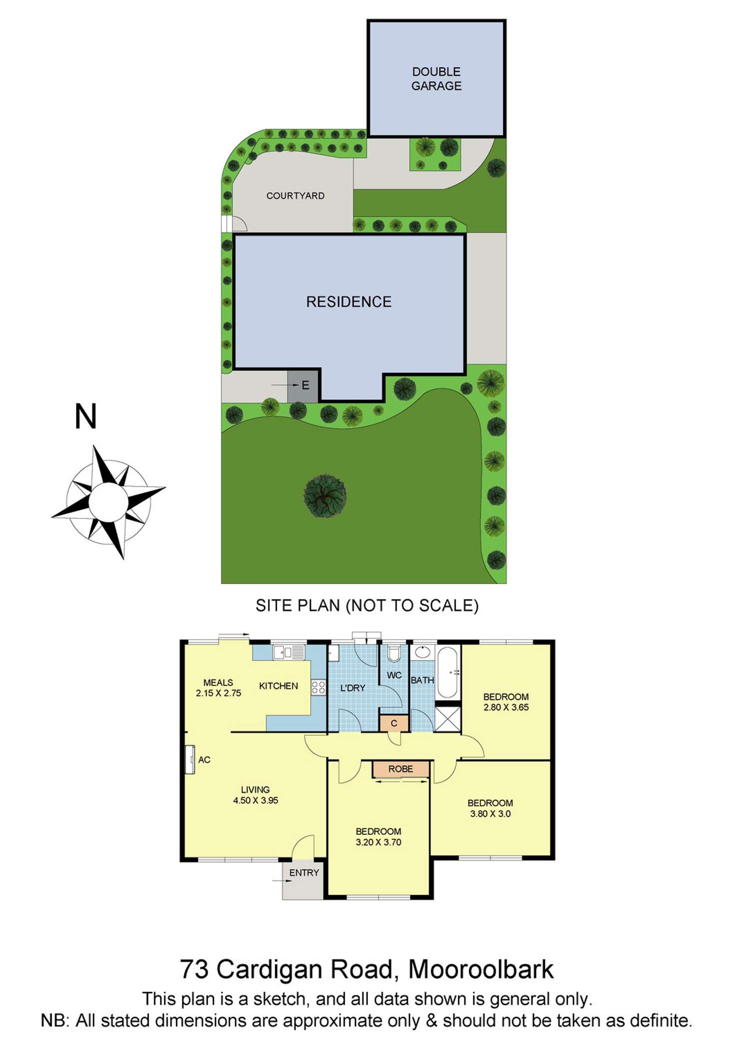 Floorplan of Homely unit listing, 1/73 Cardigan Road, Mooroolbark VIC 3138