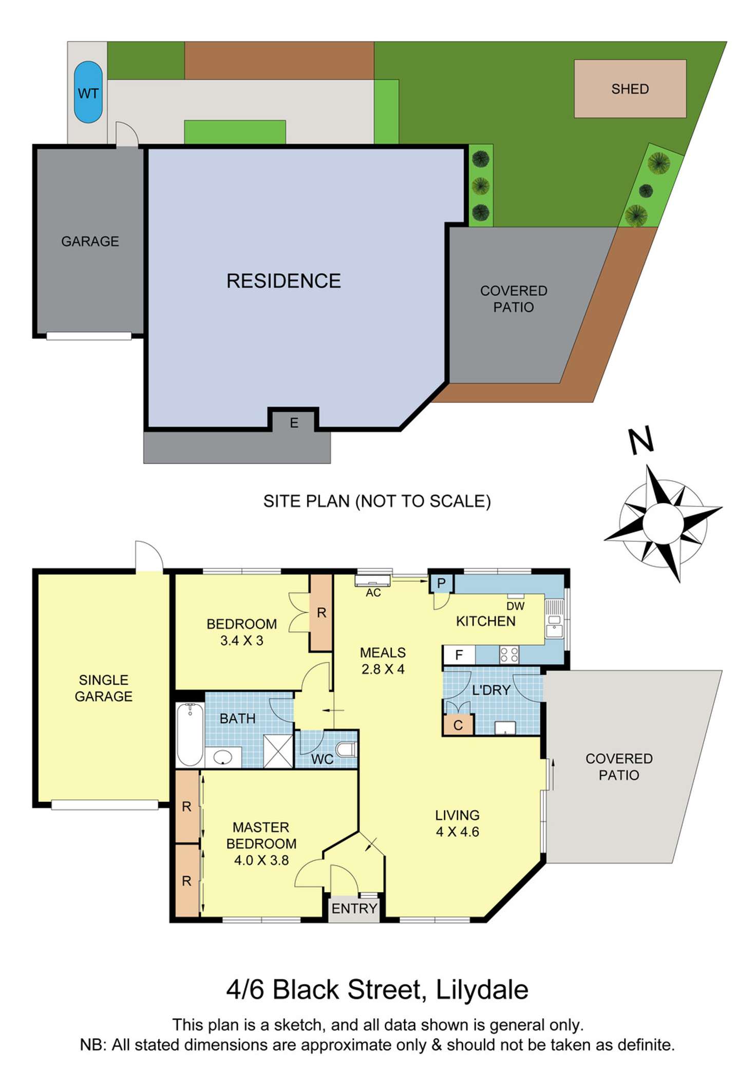 Floorplan of Homely unit listing, 4/6 Black Street, Lilydale VIC 3140