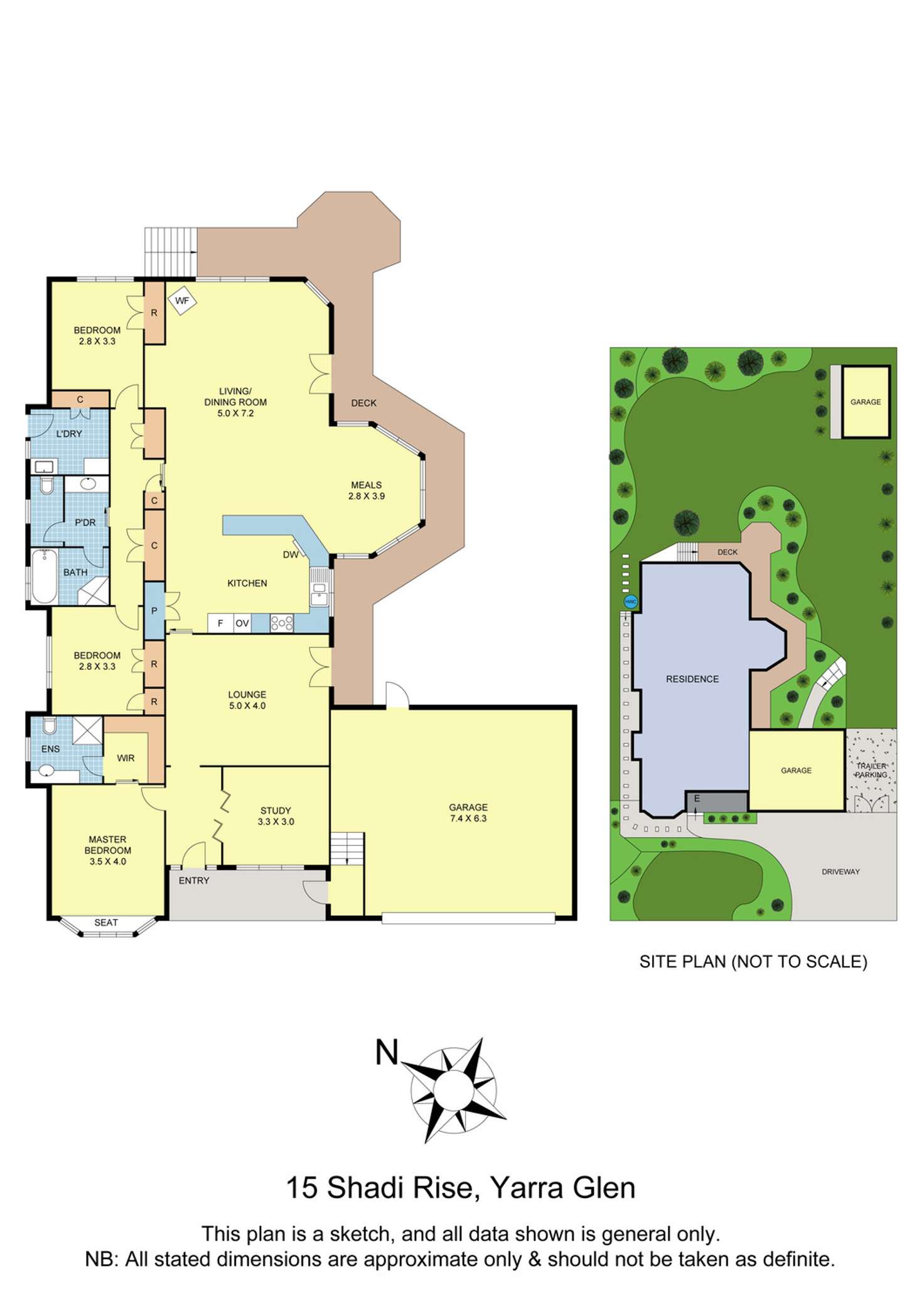 Floorplan of Homely house listing, 15 Shadi Rise, Yarra Glen VIC 3775