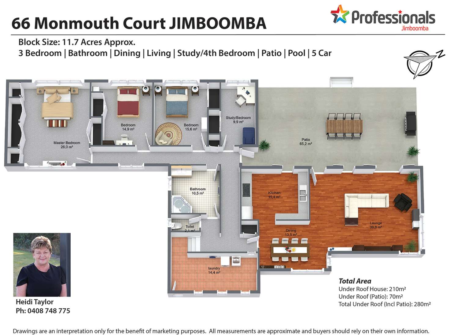 Floorplan of Homely house listing, 66 Monmouth Court, Jimboomba QLD 4280