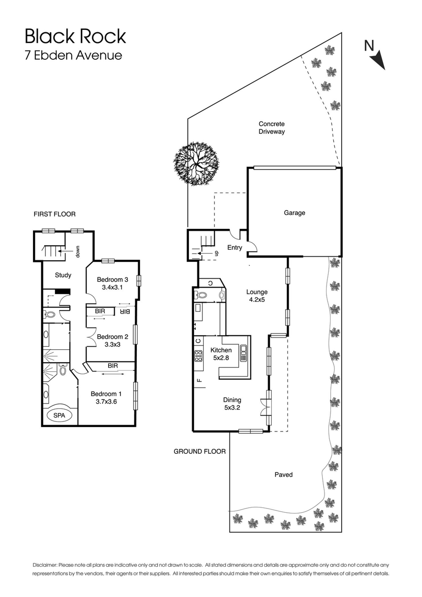 Floorplan of Homely townhouse listing, 7 Ebden Avenue, Black Rock VIC 3193