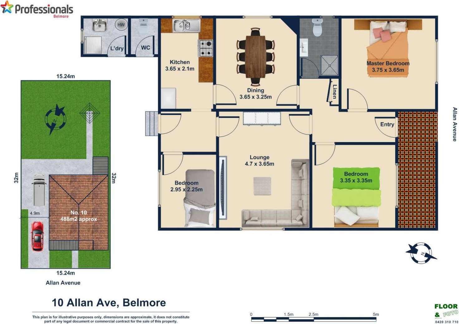 Floorplan of Homely house listing, 10 Allan Avenue, Belmore NSW 2192