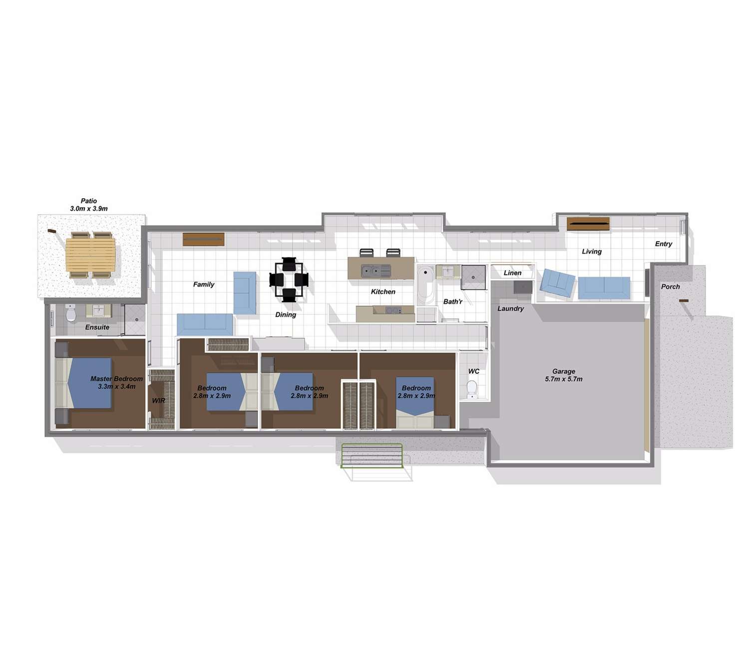 Floorplan of Homely house listing, 50 Nevada Road, Park Ridge QLD 4125