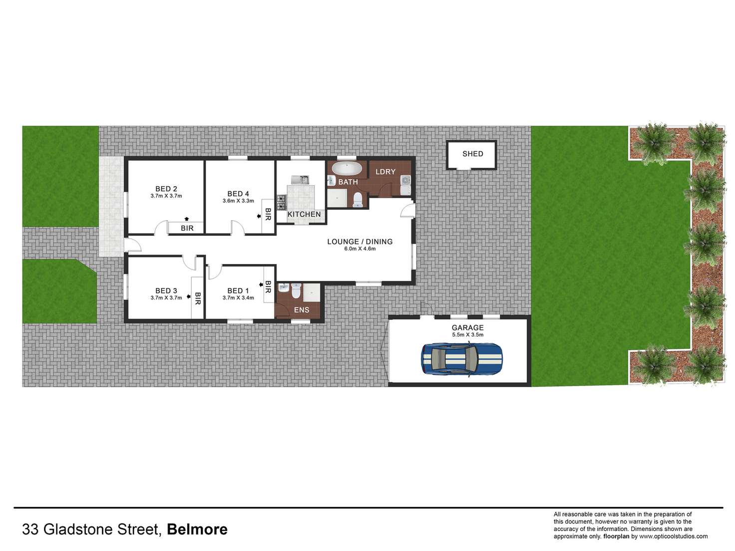 Floorplan of Homely house listing, 33 Gladstone Street, Belmore NSW 2192