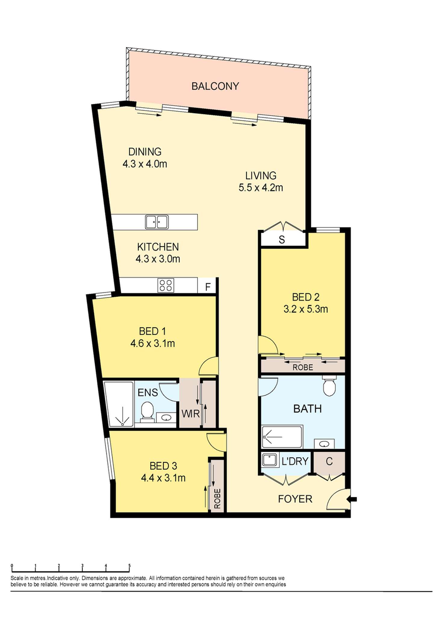Floorplan of Homely unit listing, 501/25 Mann Street, Gosford NSW 2250