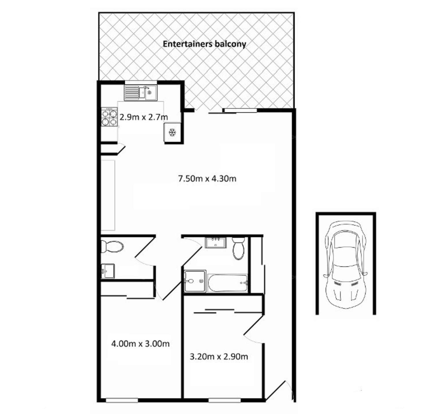 Floorplan of Homely unit listing, 12/180 Haldon Street, Lakemba NSW 2195
