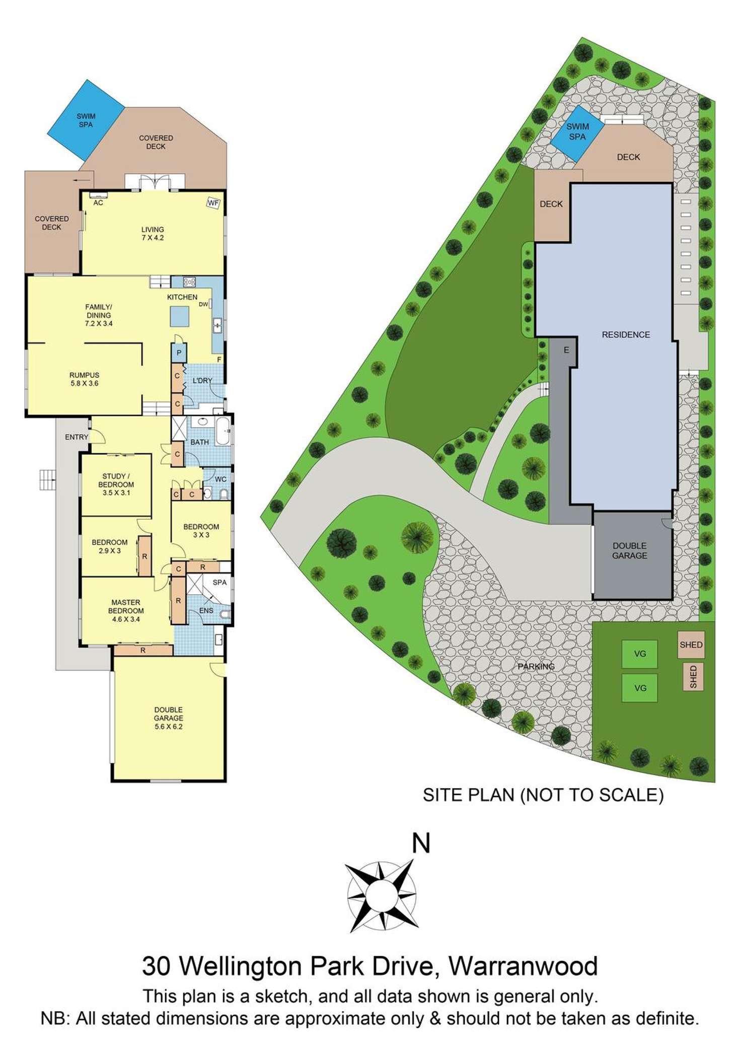Floorplan of Homely house listing, 30 Wellington Park Drive, Warranwood VIC 3134