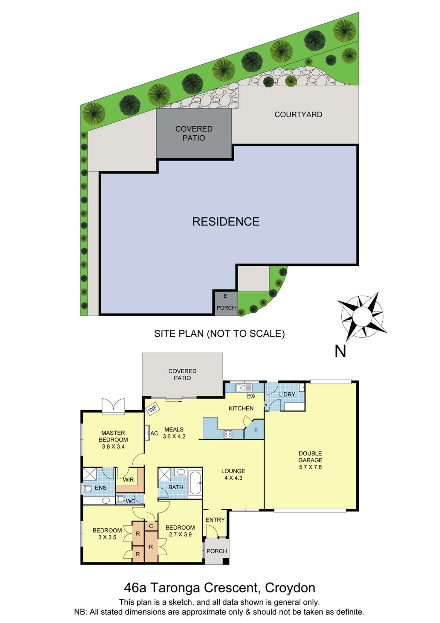 Floorplan of Homely house listing, 46a Taronga Crescent, Croydon VIC 3136