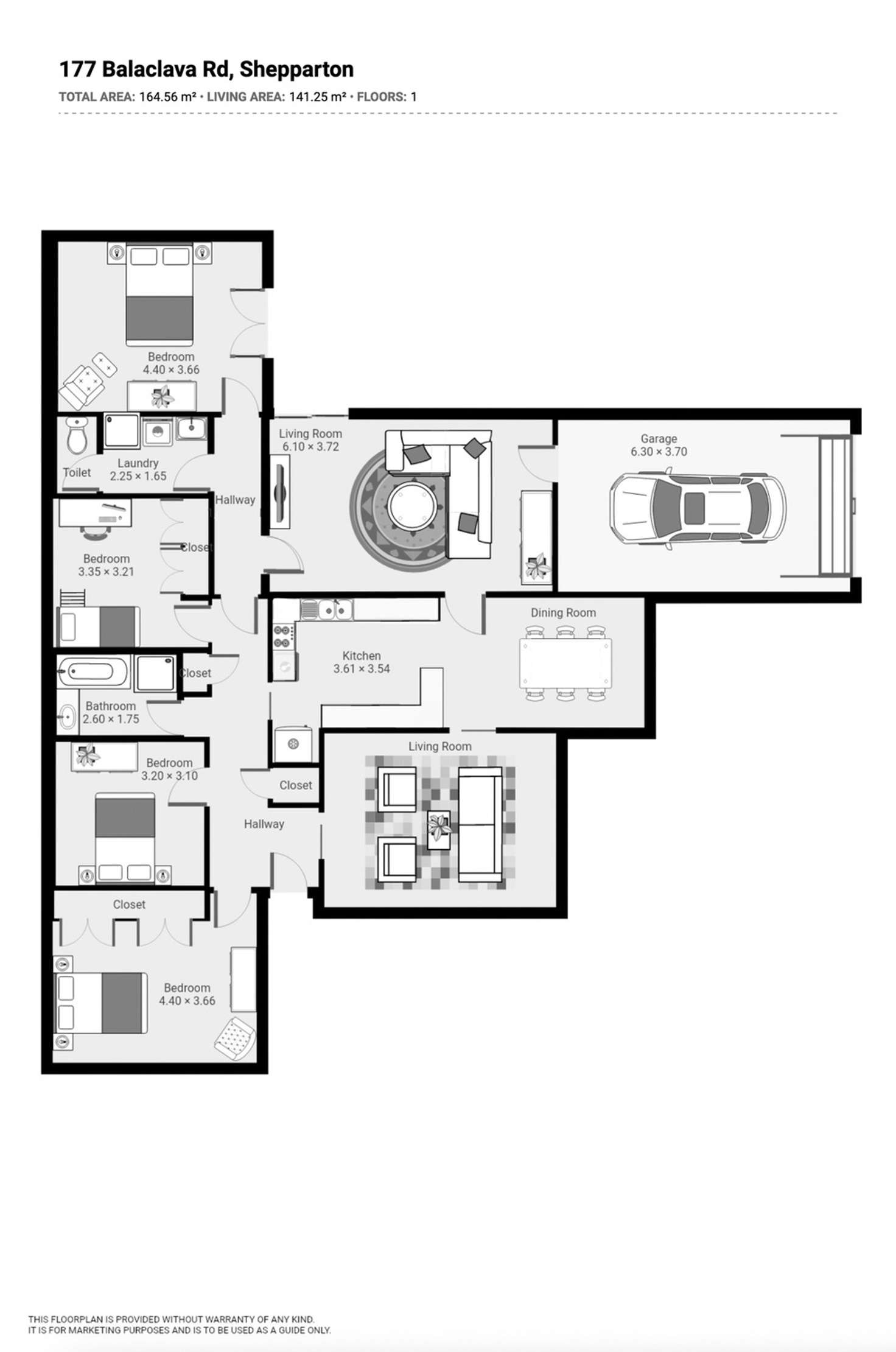 Floorplan of Homely house listing, 177 Balaclava Road, Shepparton VIC 3630