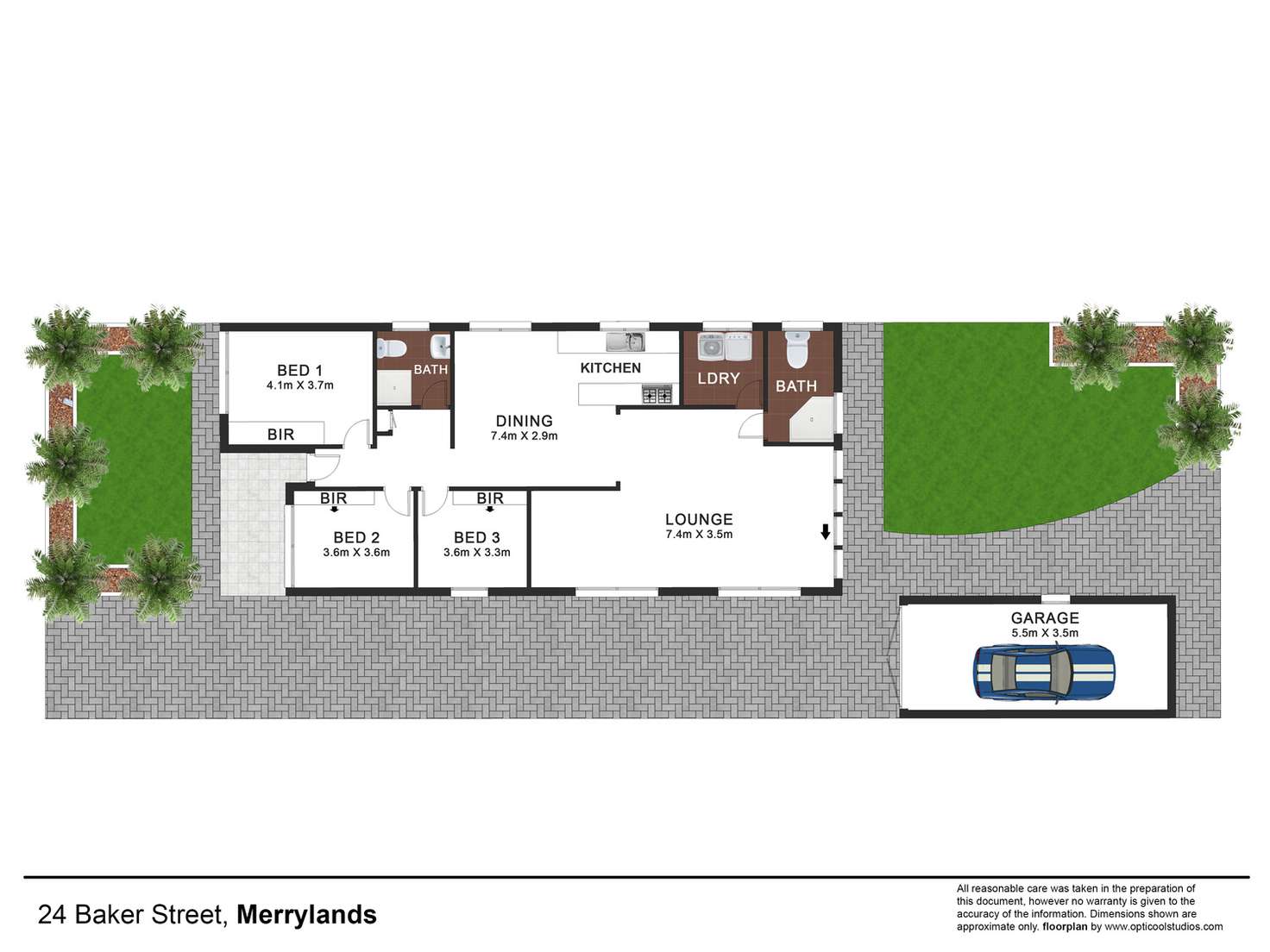 Floorplan of Homely house listing, 24 Baker Street, Merrylands NSW 2160