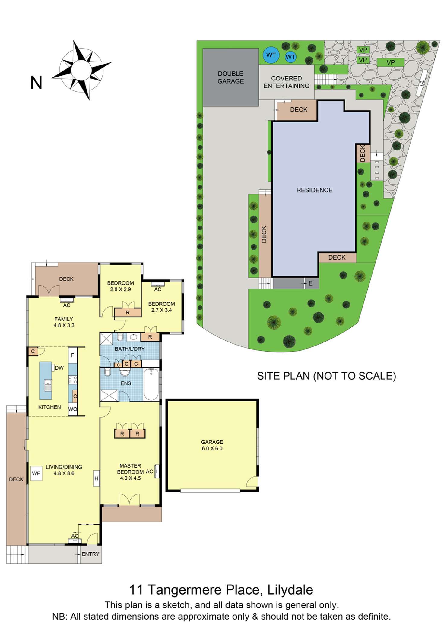Floorplan of Homely house listing, 11 Tangermere Place, Lilydale VIC 3140