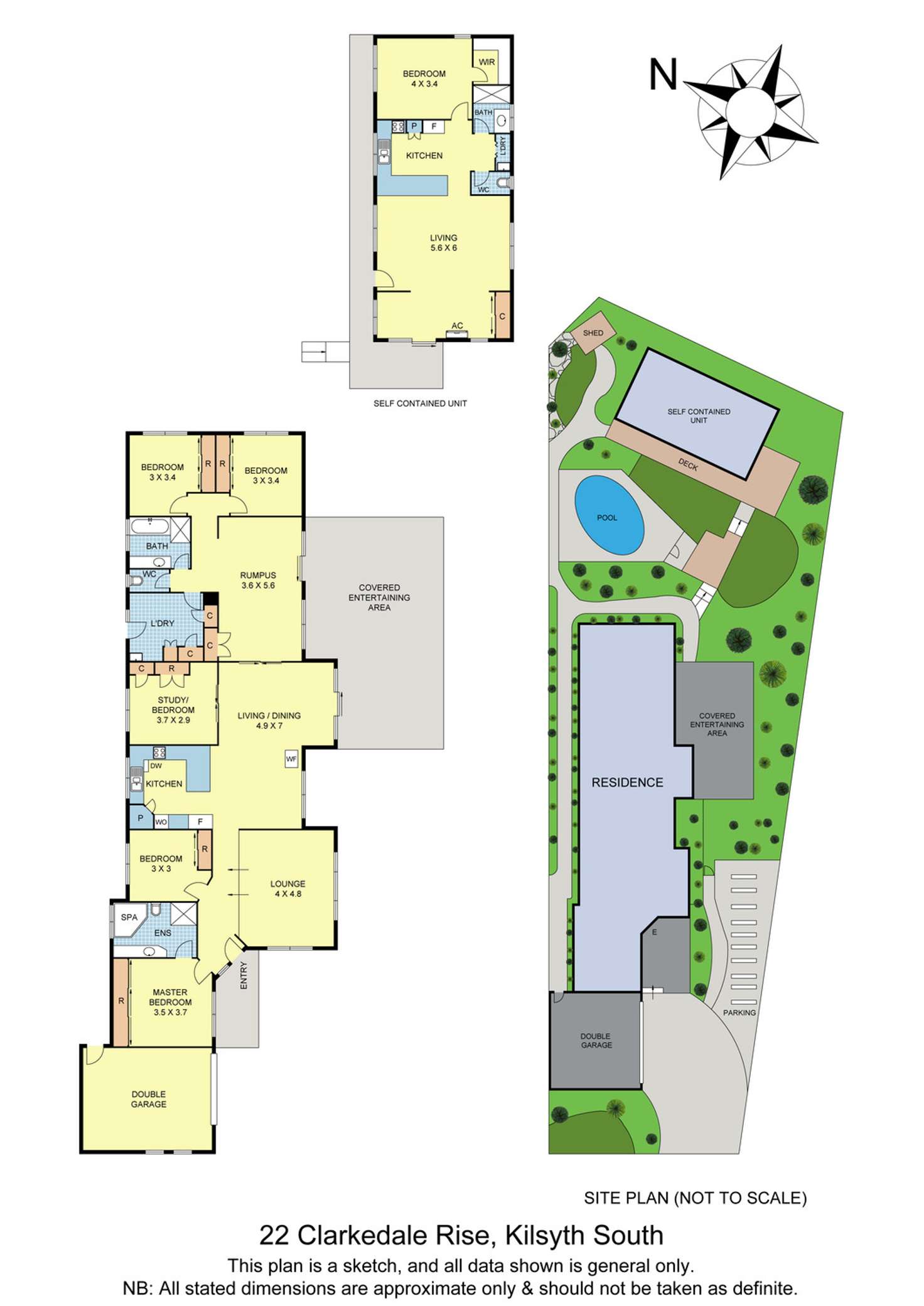 Floorplan of Homely house listing, 22 Clarkedale Rise, Kilsyth South VIC 3137