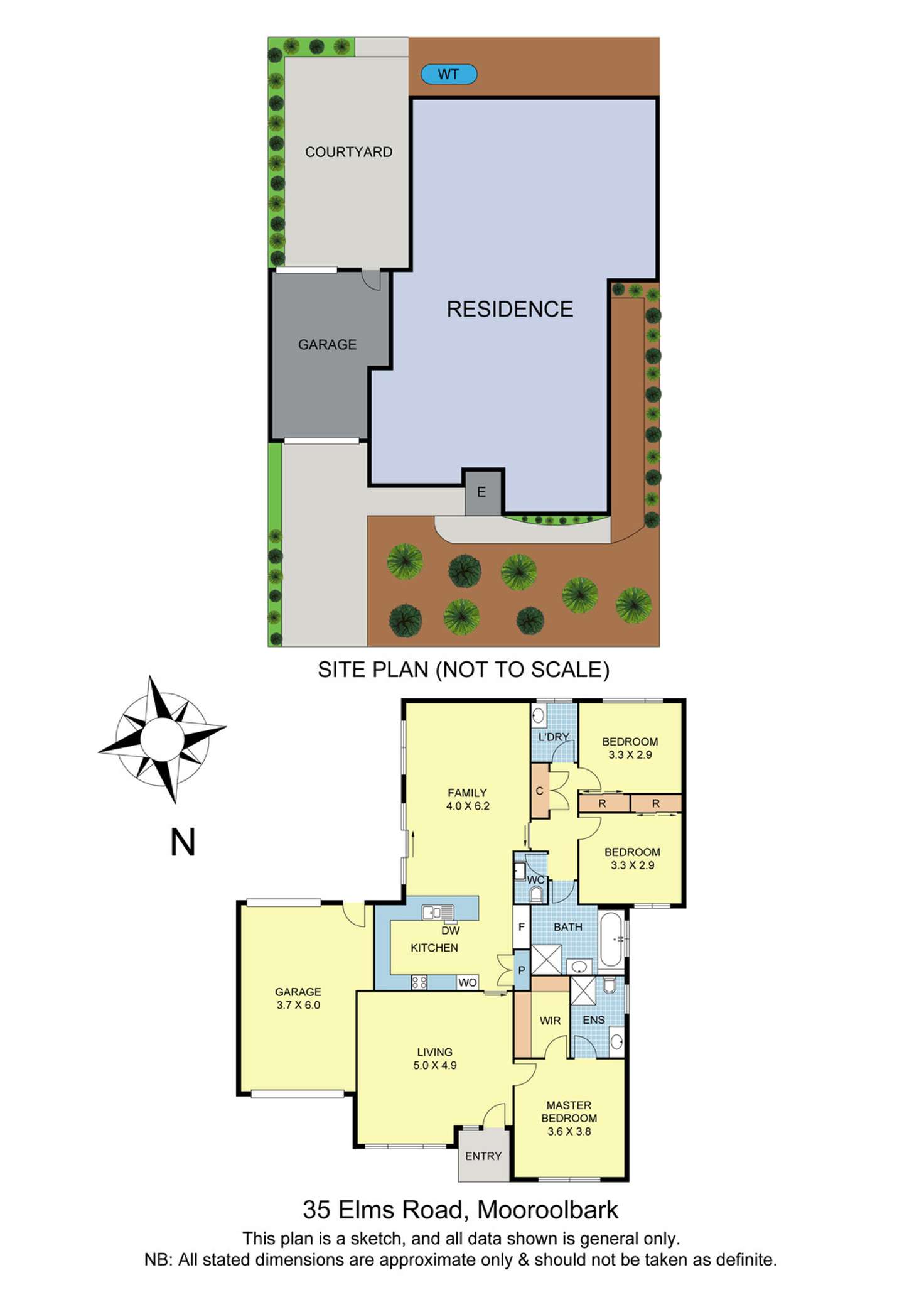 Floorplan of Homely house listing, 35 Elms Road, Mooroolbark VIC 3138