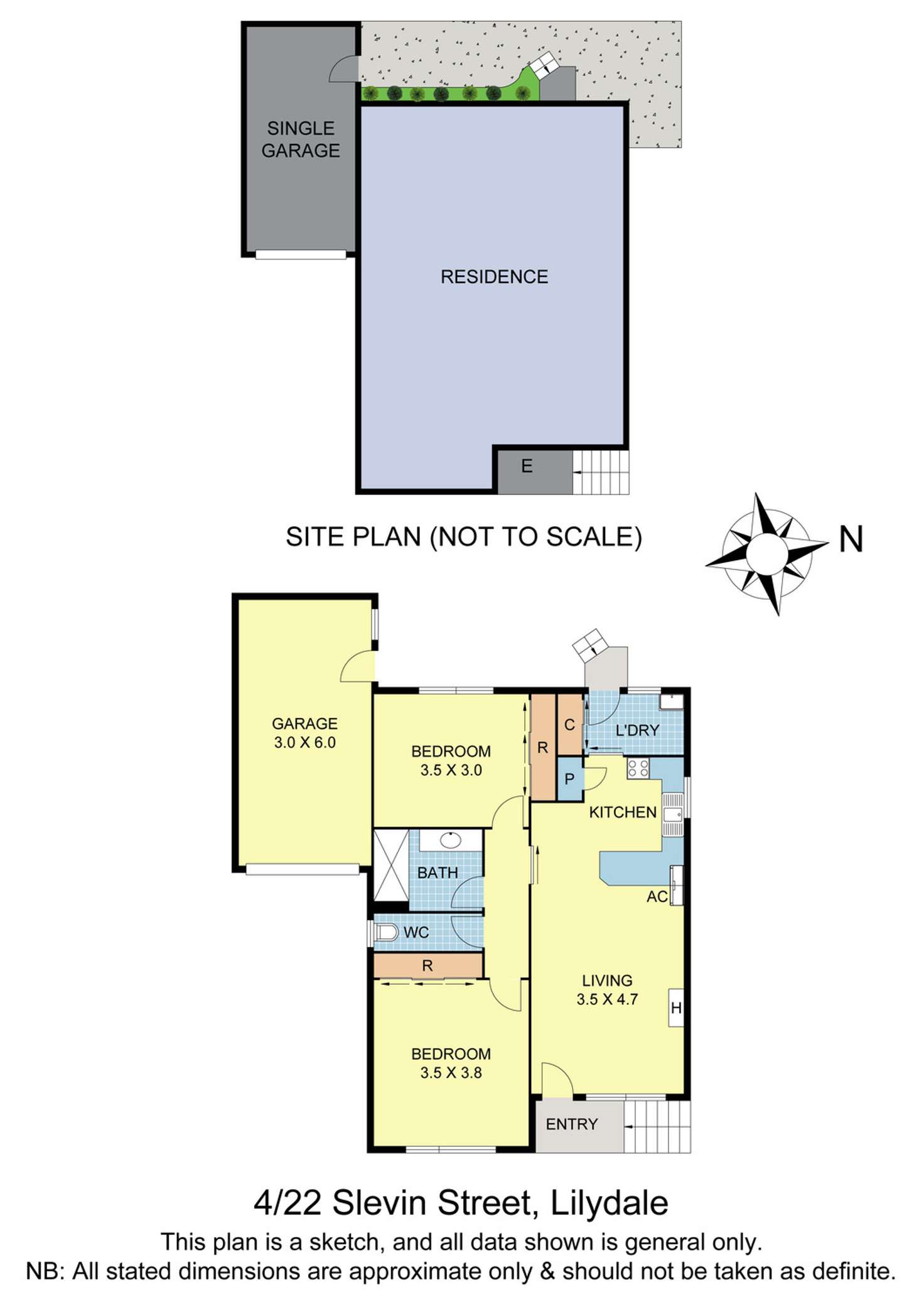 Floorplan of Homely unit listing, 4/22 Slevin Street, Lilydale VIC 3140